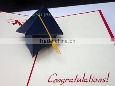 Viet Nam Girl and pedicab greeting pop up card