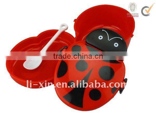 plastic cartoon lunch box (doule layer) new item