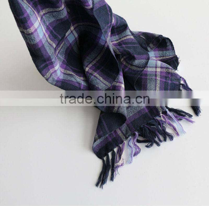 Multifunctional embroidery wool scarf, boiled wool scarf, plain wool scarf