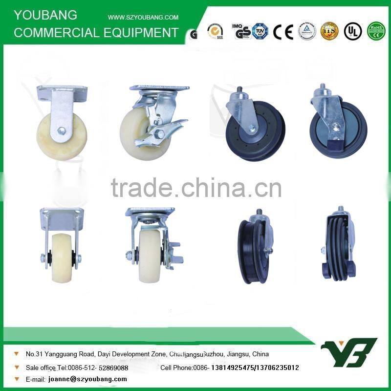 Top quality supermarket shopping trolley accessories castor