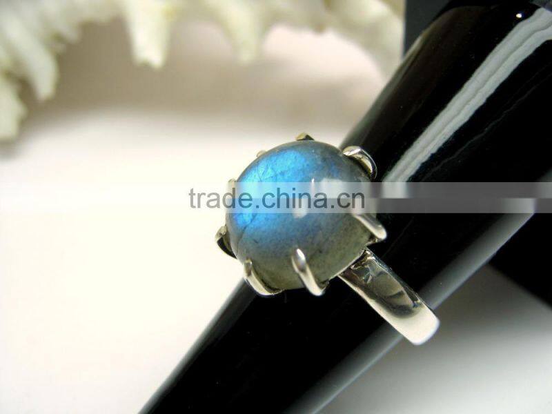 Ruby & Aquamarine Rough Natural Gemstones Rings, Matt Finish Adjustable Rings, 925 Solid Sterling Silver Rings