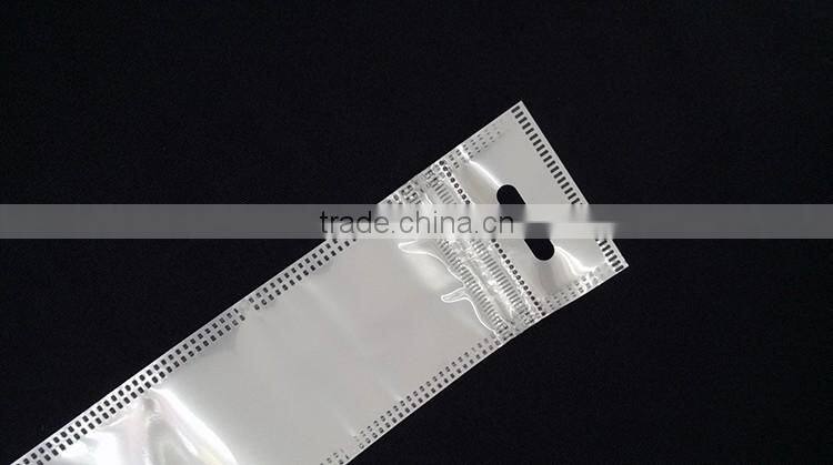 white plastic bag nylon cotton zipper pouch