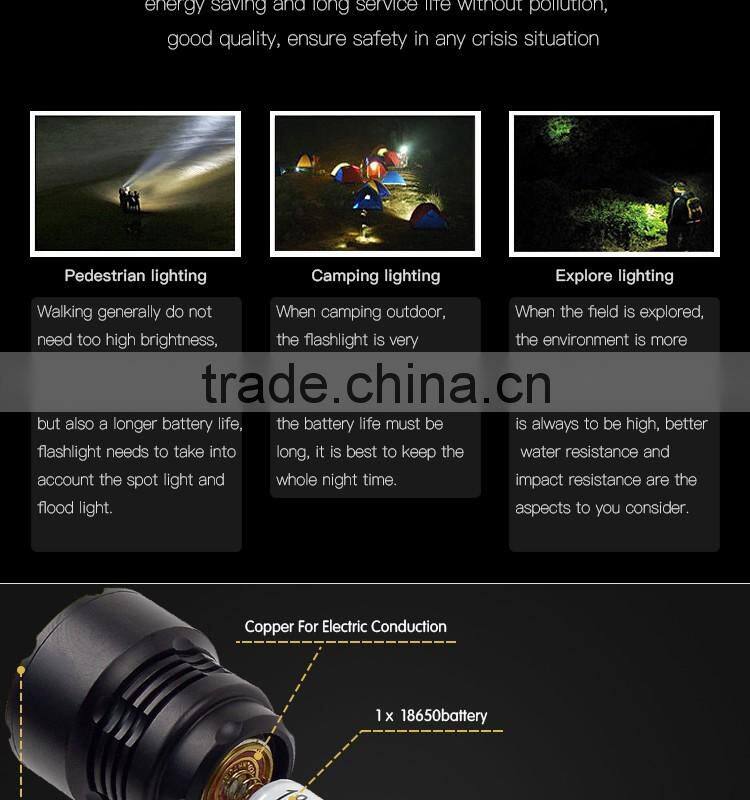 Nico Nature long-life lighting XML U2 800lm IPX8 Flashlights torch light manufacturers