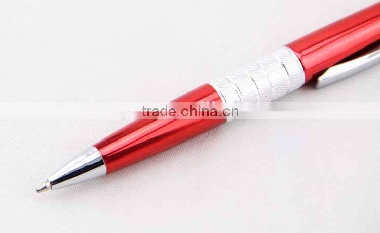 silver ring pressurized ballpoint pen promotional pen high quality
