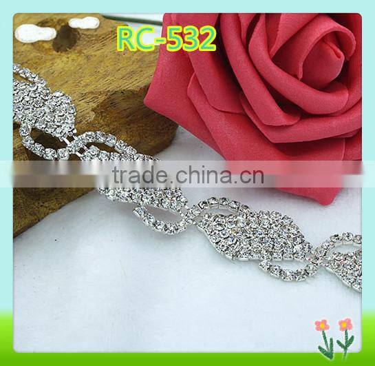 2015 Fashion decorative cheap rhinestone trim