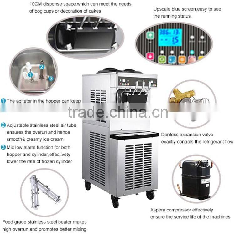 Pasmo 2016 new best selling sorbet machine/ frozen yogurt ice cream