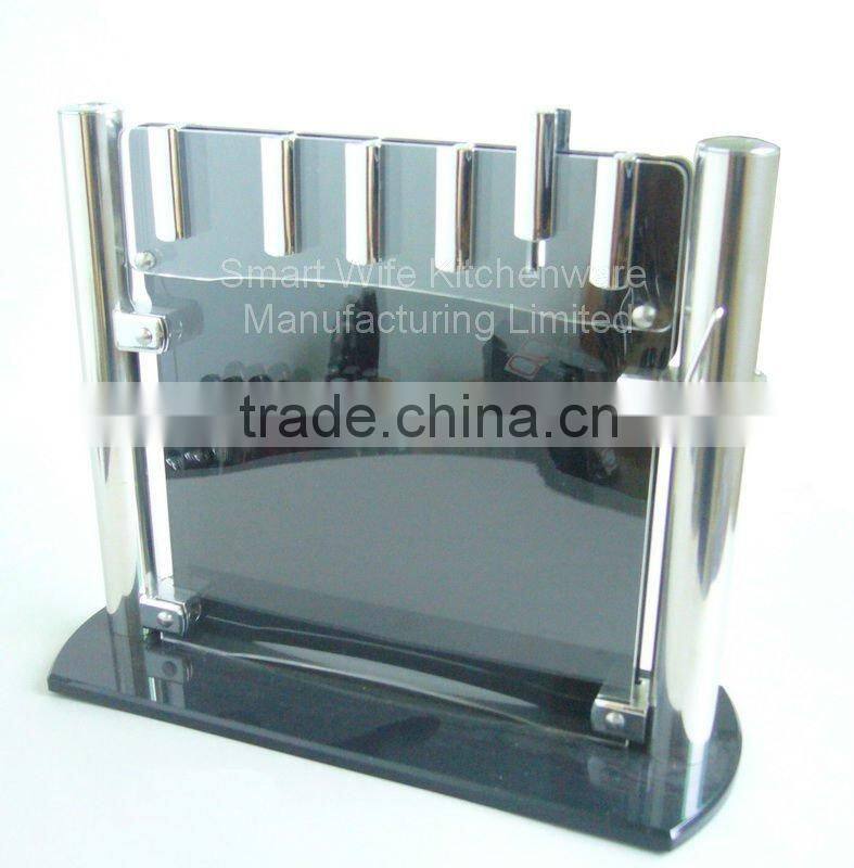 Eco-friendly acrylic ceramic knife block for ceramic knife sets