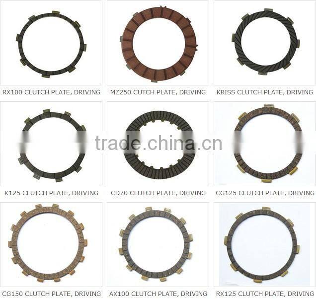 Hot Sales Aluminum with Paper-based Friction Material Formula GS125 Motorcycle Fiber Clutch Plate