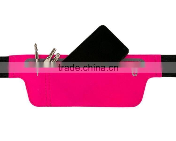 hot sale colorful sport waterproof waist bag running belt for women and men