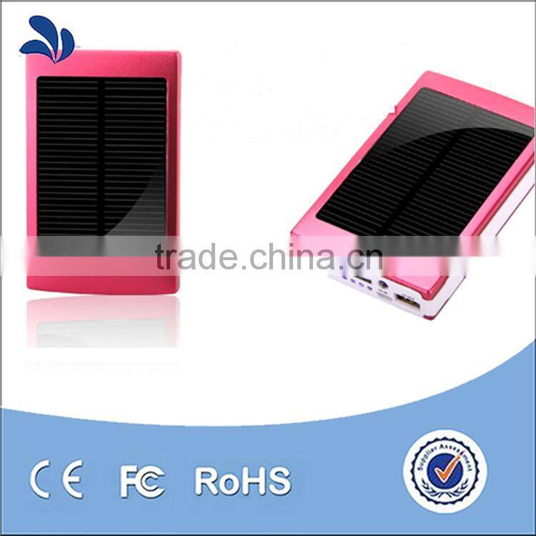 2016 Newly launched wholesale cheap waterproof solar power bank solar panel energy charger