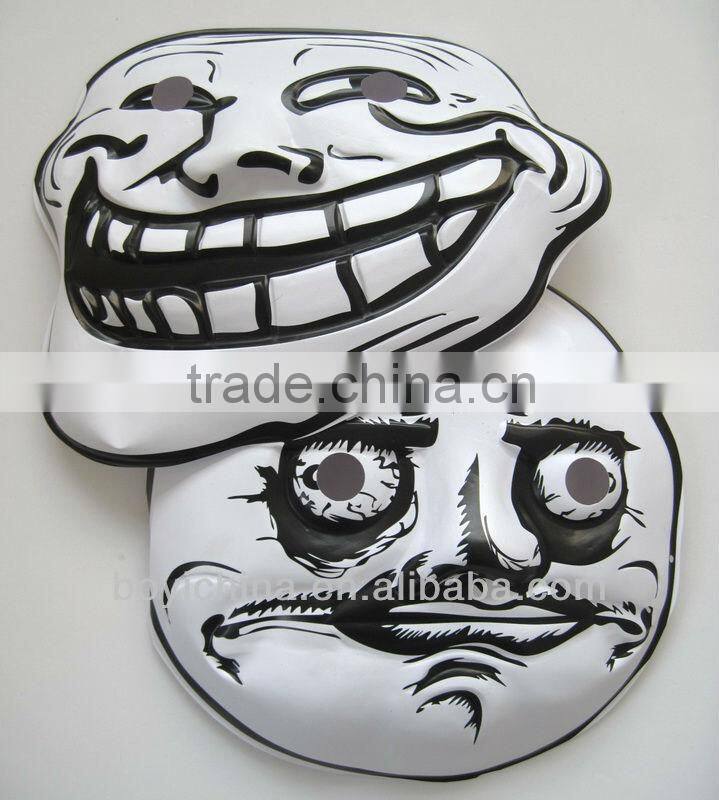 Best selling wholesale customized 2014 new product Halloween party cosplay PVC plastic mask