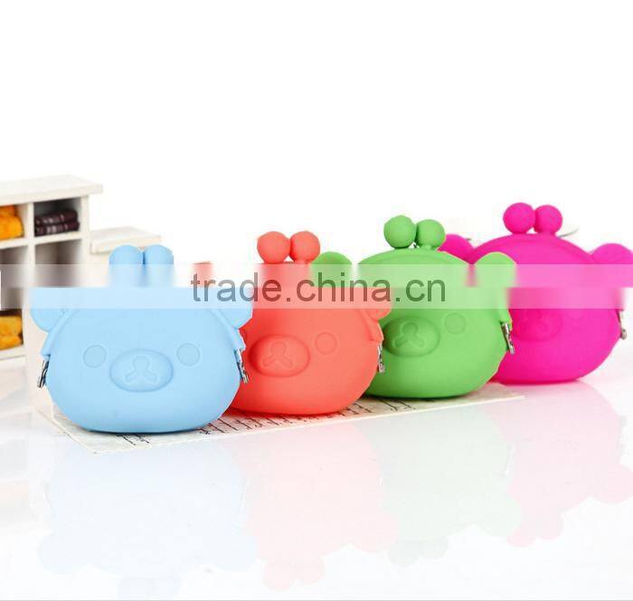 Hot Sell Cartoon Waterproof Silicone Pouch For Change