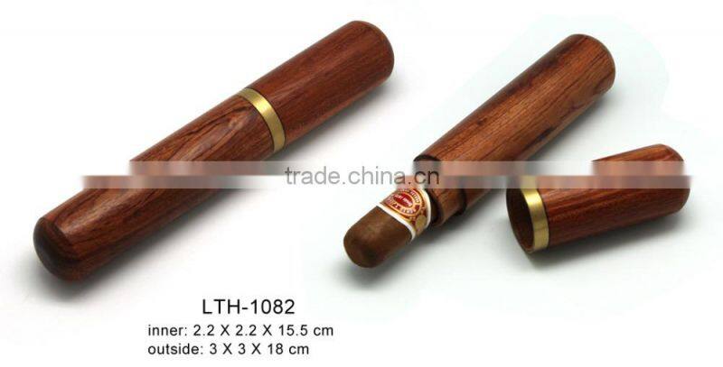 wooden tube with holder