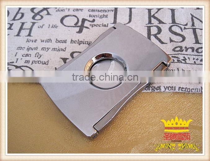 Double blade stainless steel cigar cutter