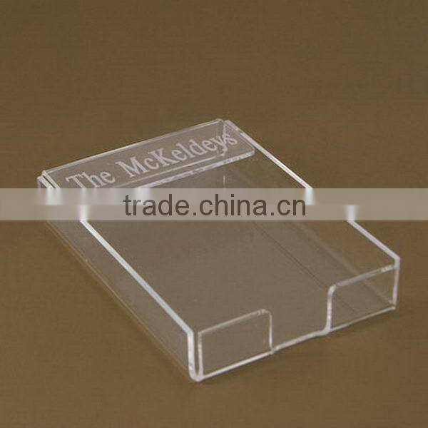 Special best selling wall mount acrylic memo holder
