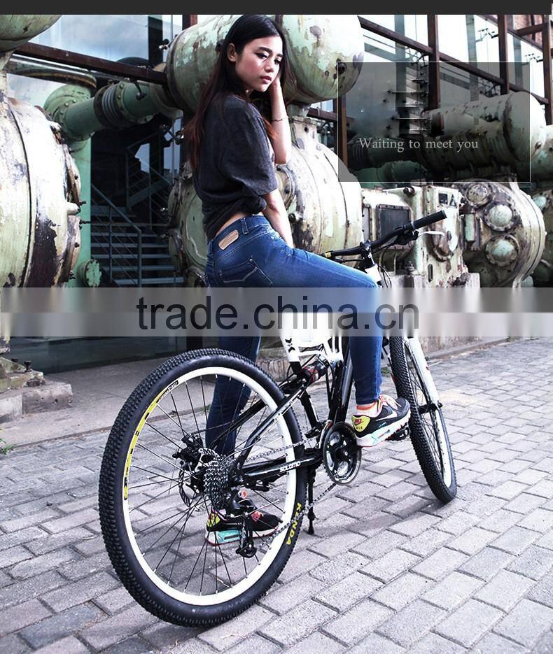 Mountain Bike 26 Inch 27-Speed Mountain Student Car Dual Shock Folding Bike High Carbon Exercise Bike