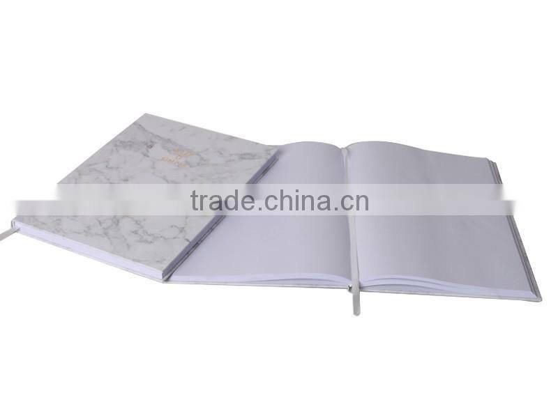 Custom Mix Design Gold Hot Stamping Logo Print Marble Notebook