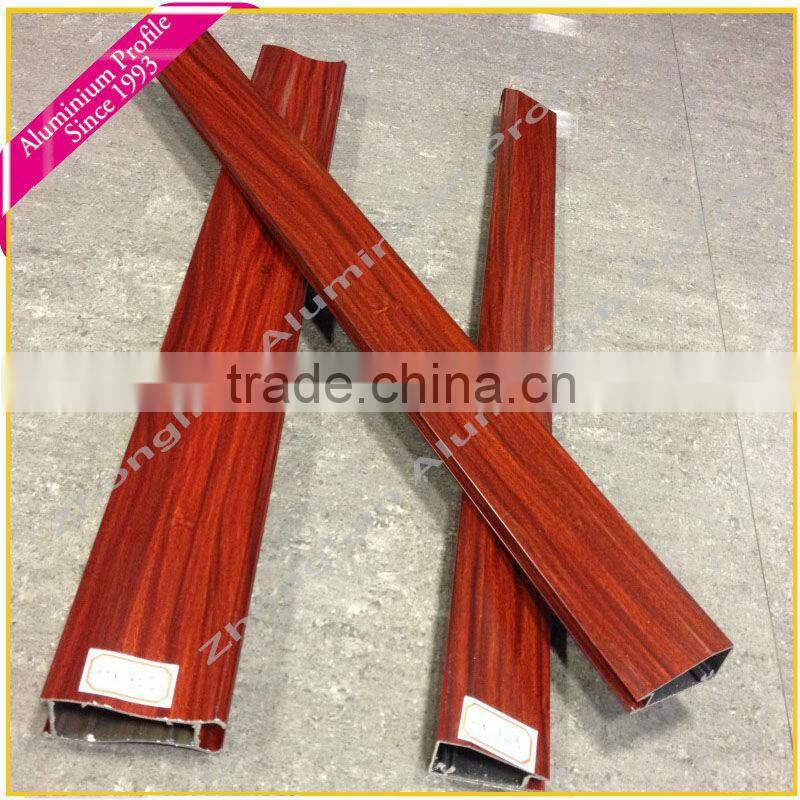 2014NEW and Popular ! 6063-T5 wood finish aluminium profiles/OEM/ODM Wood effect aluminium powder coatings profile