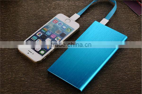 2016 New arrival best quality ultra slim aluminum metal 12000mah power bank