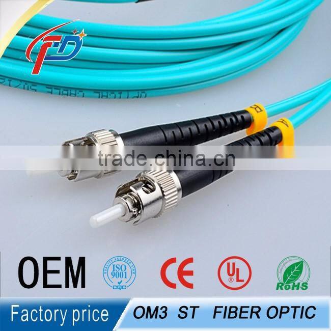 SC- ST 3m duplex multimode 10G OM3 50/125 3.0mm pvc/lszh fiber optiic