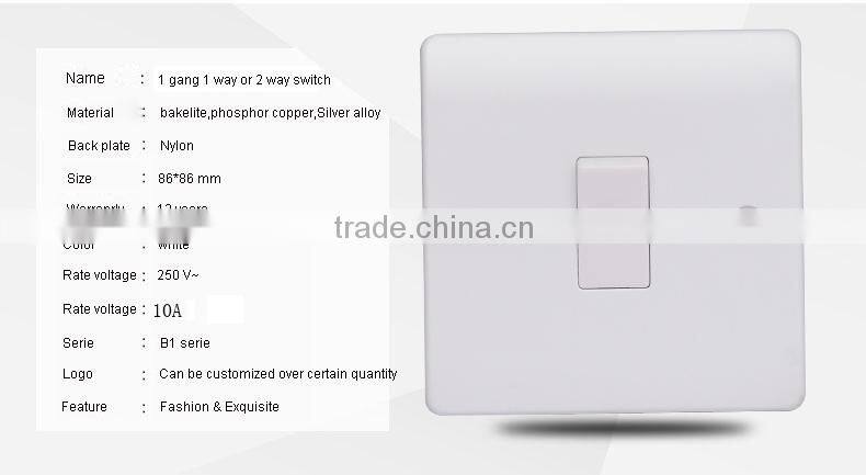 Electrical 250v 10a 86 type 3 gang 3 way wall switch