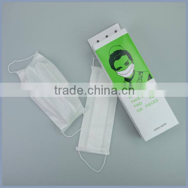 Disposable paper face mask