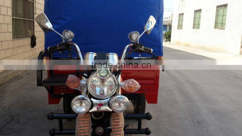 2016 popular Tricycle Cargo with water-proof rear tent 150cc 200cc