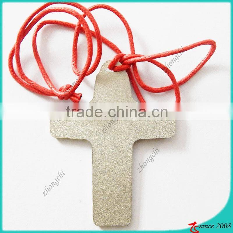 Zinc Alloy Metal Anti-silver Vintage Cross Necklace