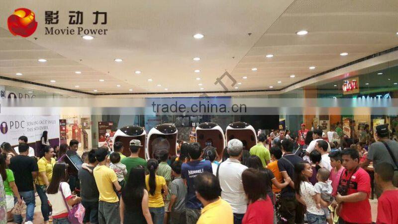 Amusement Park Simulator 1-3 Seats 9D Virtual Reality Cinema With Vr Glasses