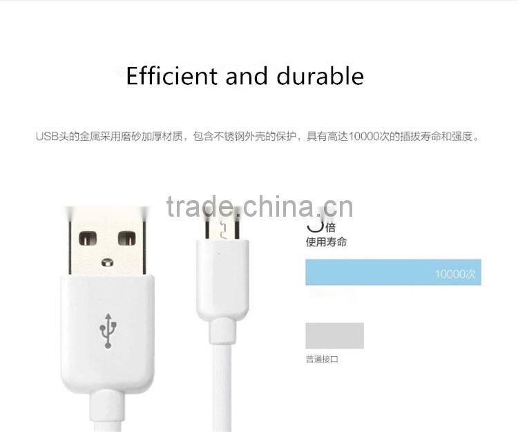 Wholesale high efficiency universal mobile phone data cable V8 Micro type-c charging cable USB cable