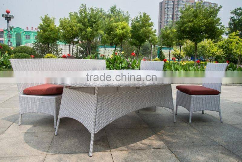 Outdoor furniture hot sale for restaurant rattan dining set