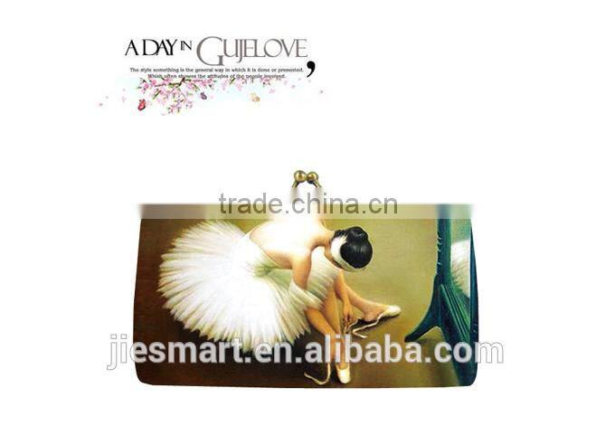 JSMART party bag custom design digital printing lady evening bag