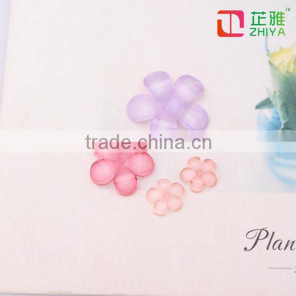 China alibaba fashion flatback resin flower beads