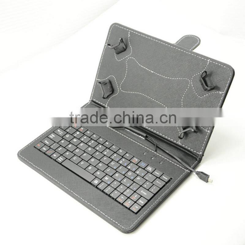 new arrival universal leather flip tablet case with keyboard low price cheap guangzhou