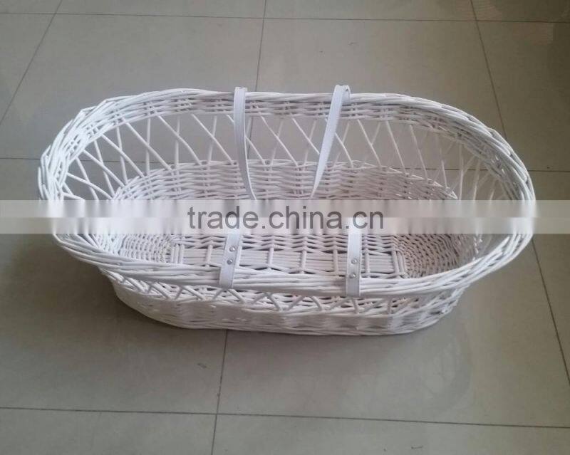 Wicker moses basket / wicker Baby bassinet