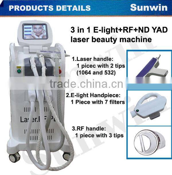 medical CE approval pain free fast hair removal elight with factory price