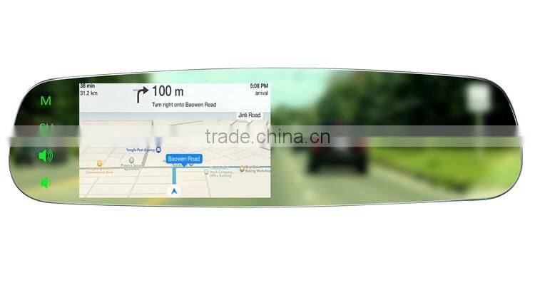 frameless car 4.3 inch rearview mirror monitor with mirror link function germid