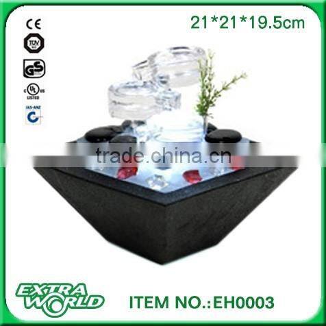 glass water feature decorative fountain for indoors