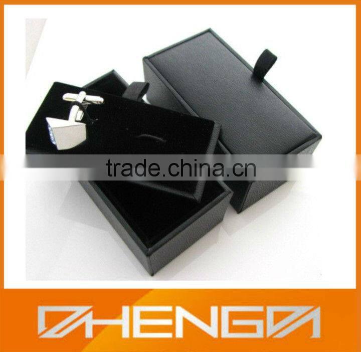High Quality PU Leather Cufflinks Box