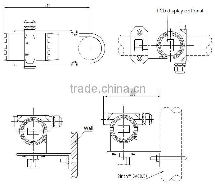 0.075% Gauge/absolute 3051 pressure transmitter