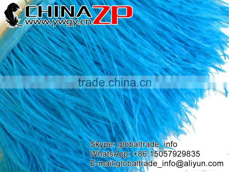 ZPDECOR Top Quality Factory Directly Supply Ostrich Feather Size 5-6 Inch Dodger Blue Marabou Feather Trim