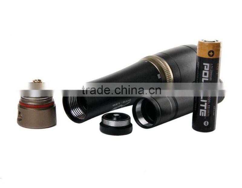 EDI-T D3 5-Mode Q5 LED 250 Lumen Diving Flashlight