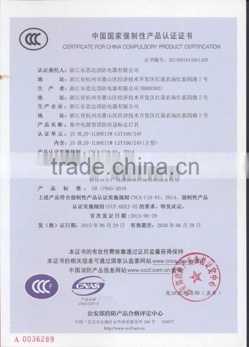 Luckstar 120T series emergency signs with advanced technology and fashion design