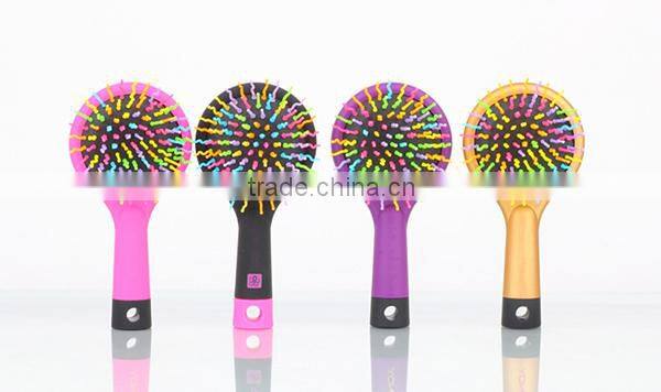 My girl 2016 Hot sale new design ceramic hair straighteners with double round hair brushes