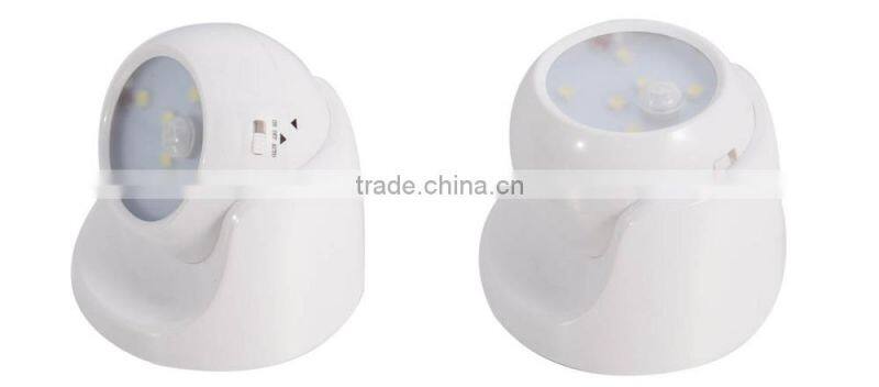 6 SMD Rotating indoor light with motion sensor Porch Rsensor night light