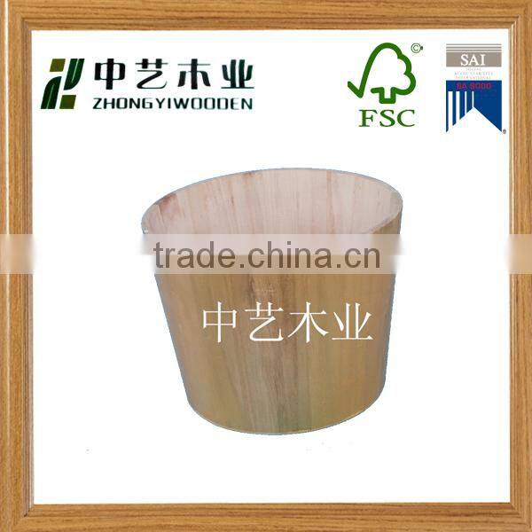 China supply FSC fancy design wooden bucket