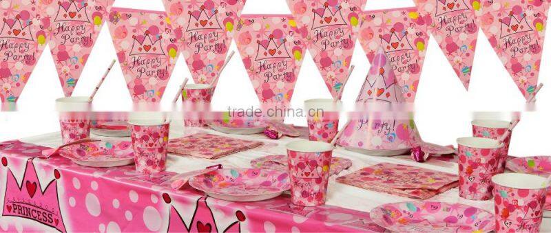 Six-piece Kids birthday party decorations-girls birthday party-theme party decorations
