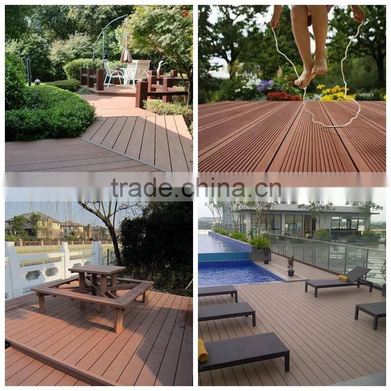Waterproof patio outdoor high-quality good price hollow groove wood plastic composite decking wpc