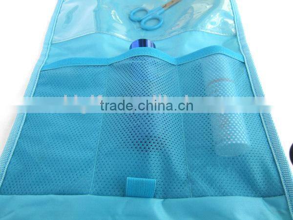 2015 cheap PVC full printing hanging foldable travel toiletry bag
