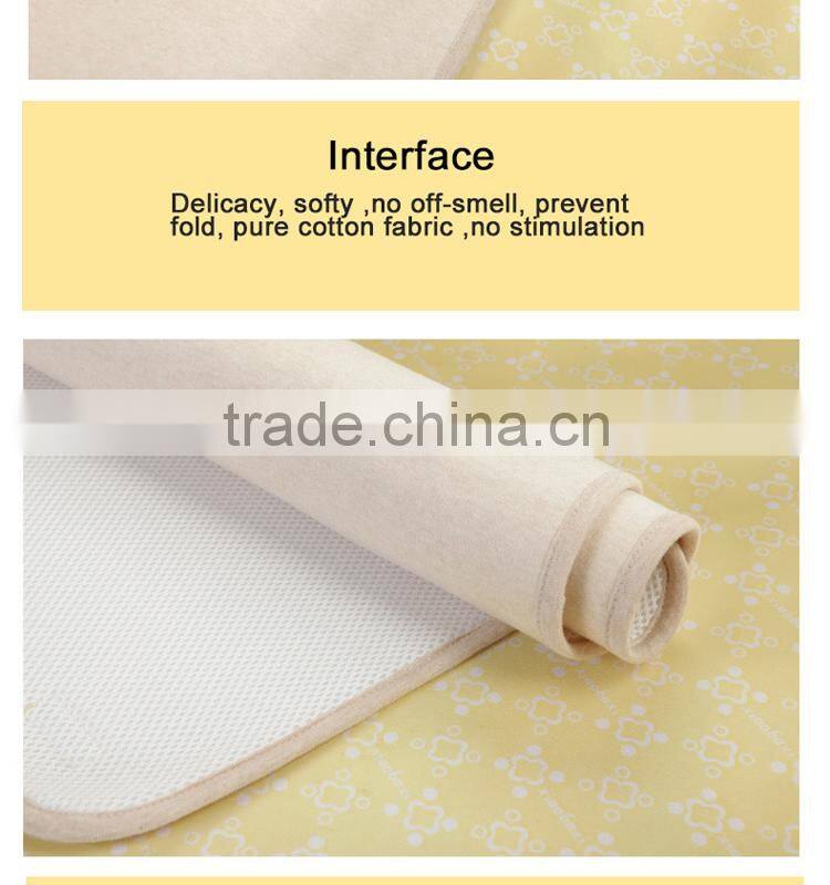 colored cotton tpu 3D water-proof baby changing pads mat